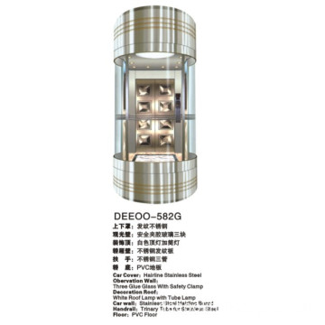 Vvvf Sightseeing Elevator Glass Lift Deeoo-582g
